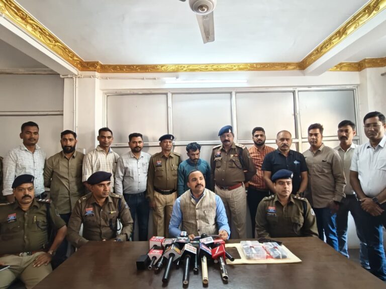 धमतरी पुलिस की बड़ी सफलता: बरड़िया ज्वैलर्स गोलीकांड का फरार मास्टरमाइंड गोलू भदौरिया हथियार समेत गिरफ्तार