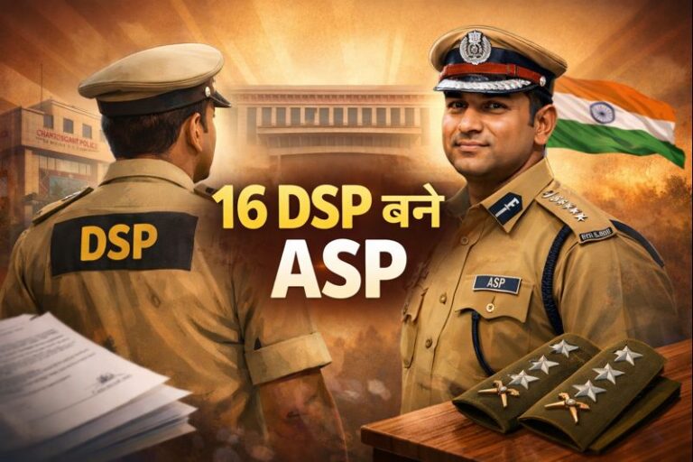 छत्तीसगढ़ पुलिस में बड़ा प्रशासनिक फैसला: 16 DSP को ASP पद पर पदोन्नति, आदेश 1 जनवरी 2026 से प्रभावी