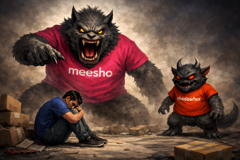 Meesho: e-कॉमर्स प्लेटफॉर्म पर रिटर्न सिस्टम से विक्रेताओं पर बढ़ता आर्थिक बोझ उजागर भारत में ई-कॉमर्स ऑर्डर की पैकिंग और रिटर्न लॉजिस्टिक्स से जुड़ा दृश्य