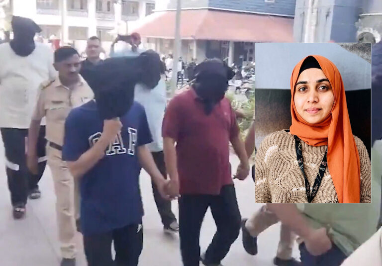 नाशिक स्थित TCS कार्यालय के बाहर पुलिस जांच करती हुई