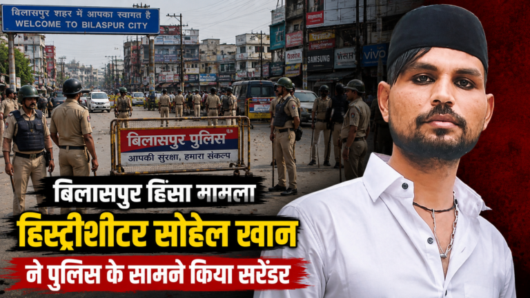 बिलासपुर: खपरगंज हिंसा मामले में हिस्ट्रीशीटर सोहेल खान ने पुलिस के सामने किया सरेंडर बिलासपुर के खपरगंज में हिंसा के बाद तैनात पुलिस बल