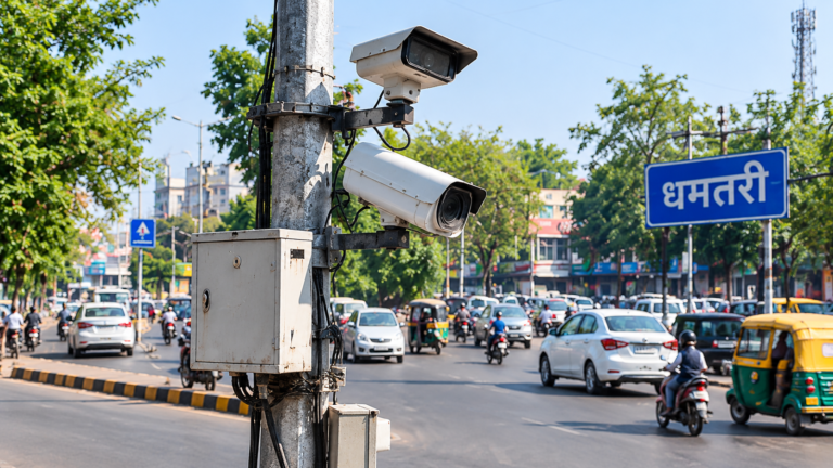 धमतरी: प्रमुख चौक-चौराहों पर AI कैमरों से ट्रैफिक निगरानी और ई-चालान की योजना
